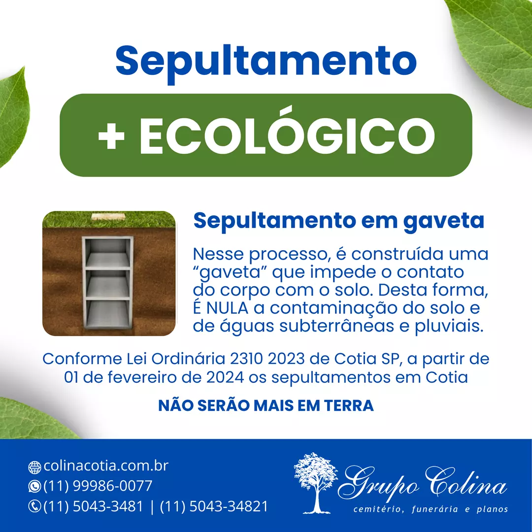 Sepultamento mais ecológico para Cotia!